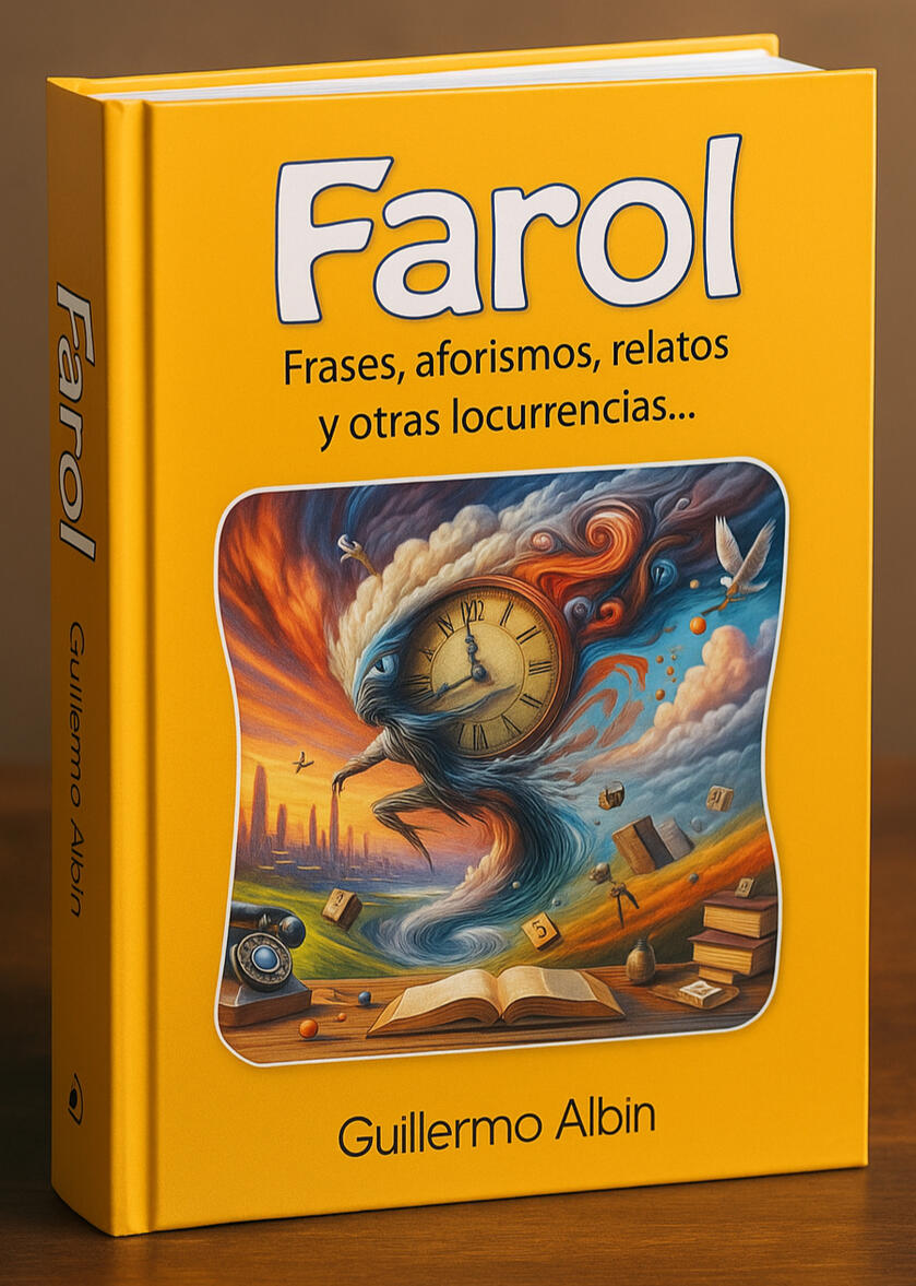 Farol FAROL, es un acrónimo formado por las palabras: frases, aforismos, relatos y otras locurrencias. El contenido, en sus distintos formatos literarios son cosquillas para la mente, que invitan a reflexionar y encontrar una manera más divertida de ver la vida,